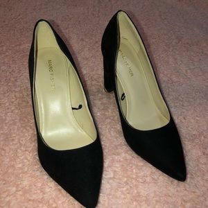 Marc Fisher Black Suede Pumps